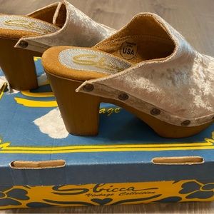 Size 7. Brand new never worn. Too small for me.